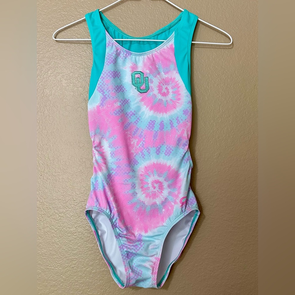 GK Elite University of Oklahoma OU Sooners Gymnastics Leotard – Adult Small